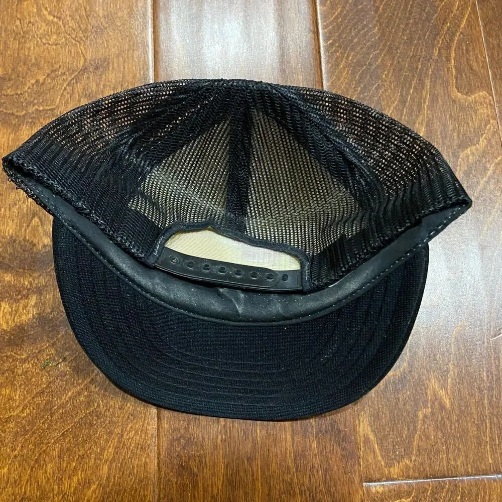 Challenger Caps Vintage 70s 80s Advance Transportation Trucker Red Black Hat OS - Picture 5 of 7